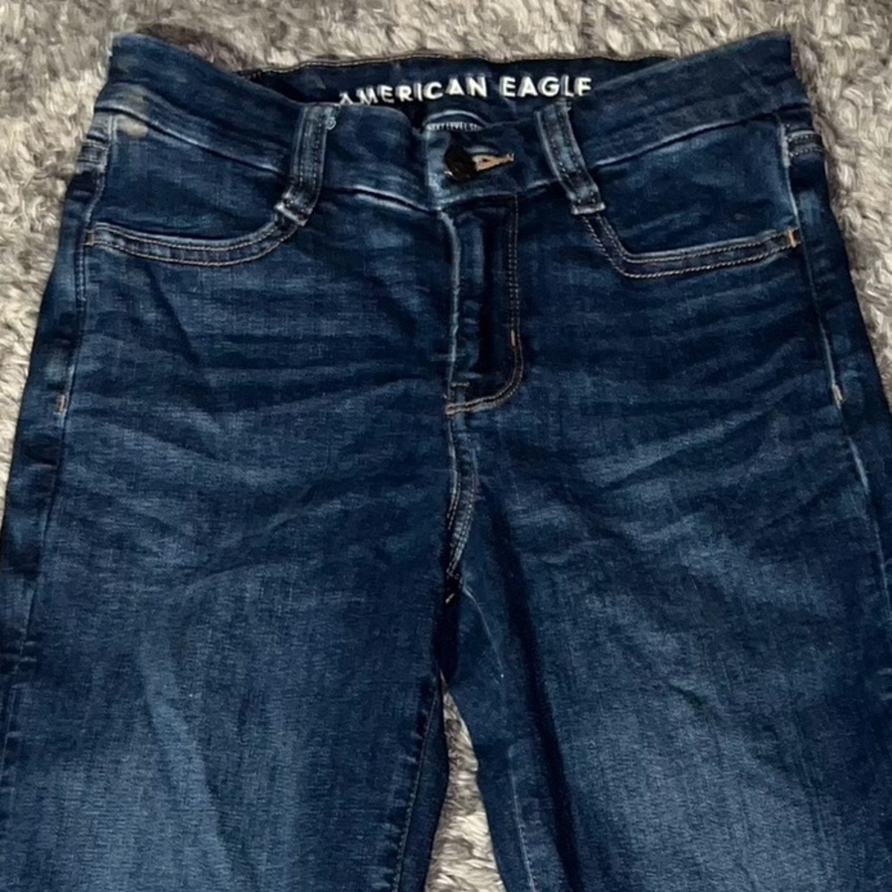 American Eagle Outfitters Dark Blue Skinny Jeans